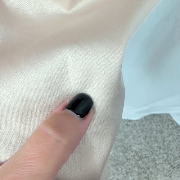 Black Halo Champagne Dress 6 Sheath Satin - Picture 7 of 12